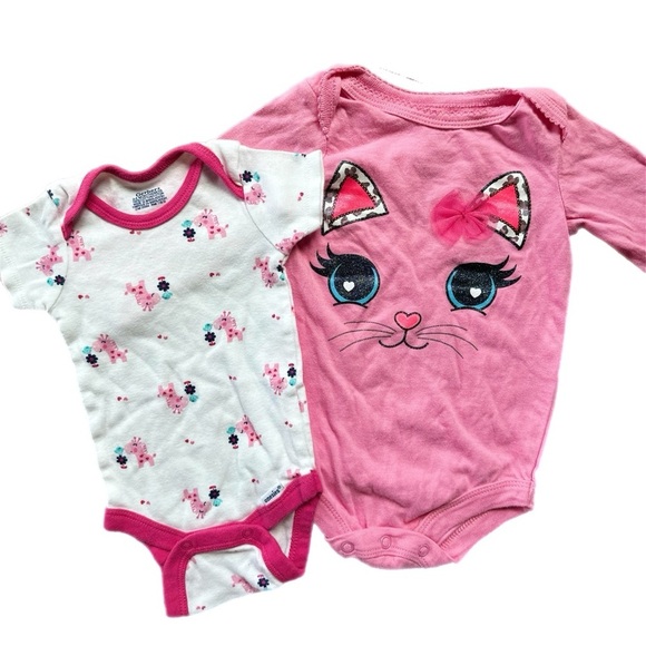 0-6 Month Girls Onesies/Diaper Shirts Bundle - Picture 2 of 5